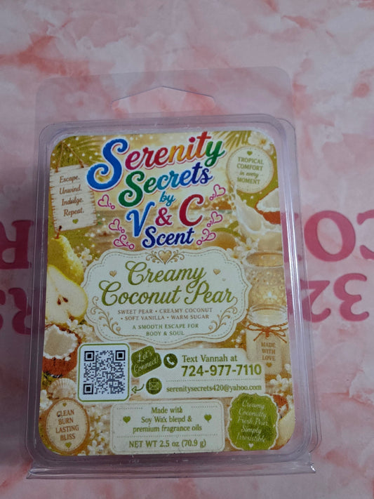 Creamy Coconut Pear Wax Melt